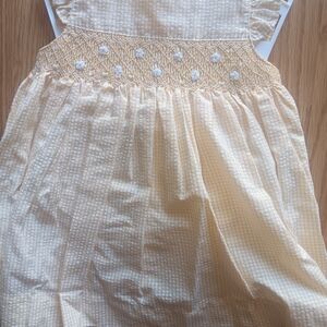 Baby Girl Vintage Carter's Smocked Gingham Dress/Panty. Sz 6 mths